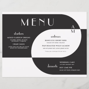 Mariage Art Déco Vintage Noir Blanc