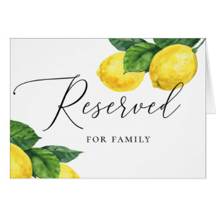 Mariage au Citron d'Amalfi   Panneau Réservé Rusti