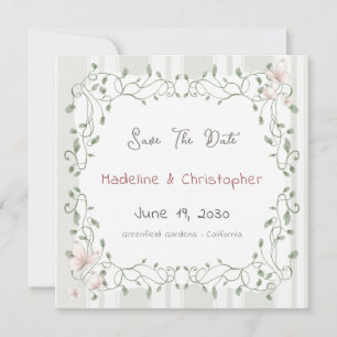 Mariage au Eucalyptus Sauge Enregistrez la Date