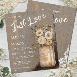 Mariage au Pot Mason Rien de Fantaisiste Juste l'A