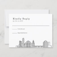 Mariage Austin | Stylisé Skyline RSVP