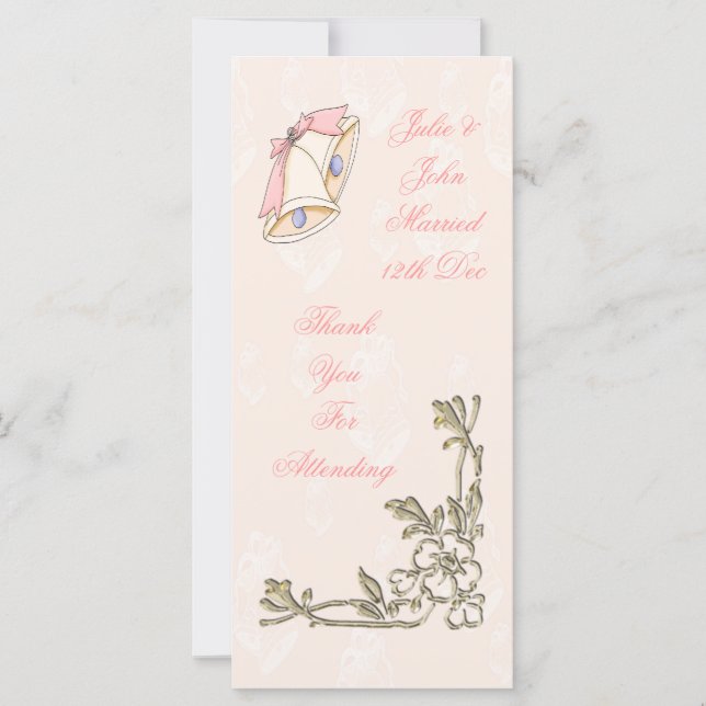 Mariage aux cloches (Devant)