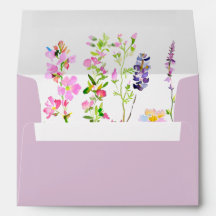 Mariage aux fleurs de lavande sauvage du jardin