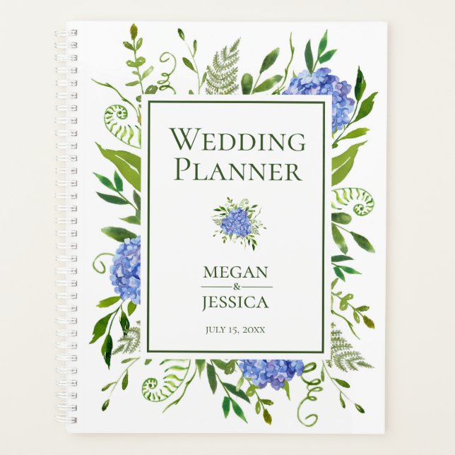Mariage aux Hortensias Bleus (Devant)