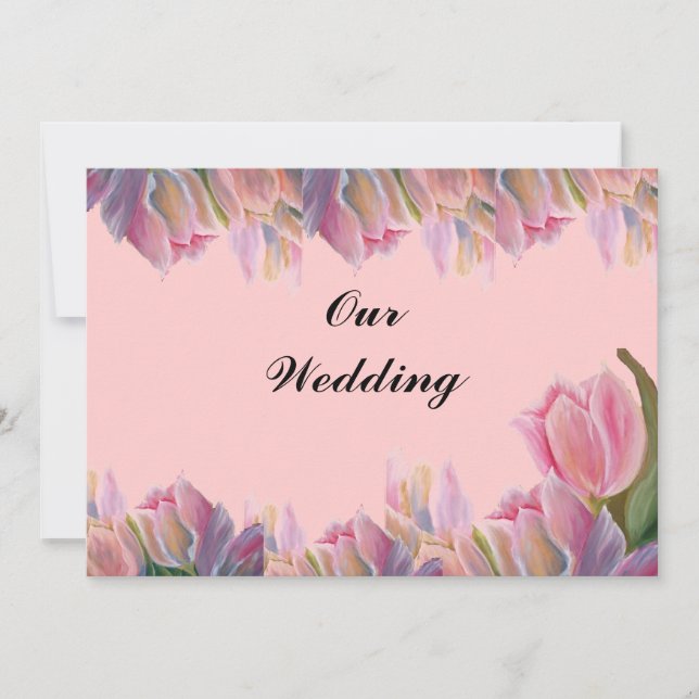 Mariage aux Tulipes Roses (Devant)