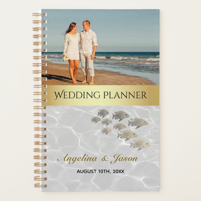 Mariage avec photo de plage (Devant)