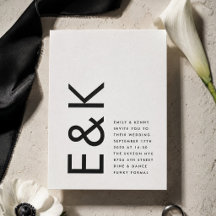 Mariage Axiome de monogramme moderne gras