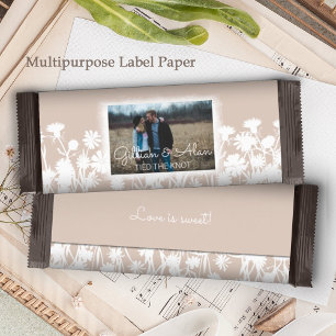 Mariage Beige clair naturel Barre de bonbons
