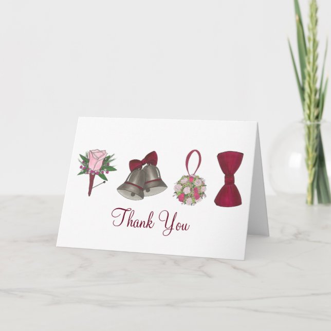 Mariage Bells Fleurs Bow Cravate Merci Bowtie (Devant)