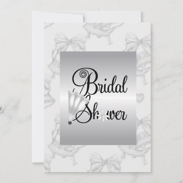 Mariage Bells Invitations de douche nuptiale (Devant)