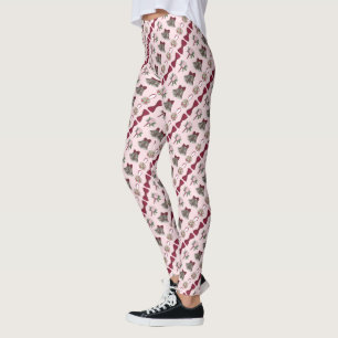 Mariage Bells Rose de la mariée Bowtie Leggings