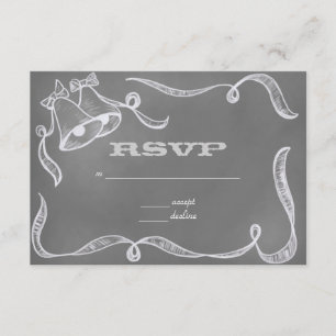 Mariage Bells vintage RSVP de tableau