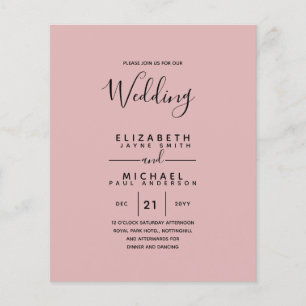 Mariage bilingue espagnol BODA anglais Budget