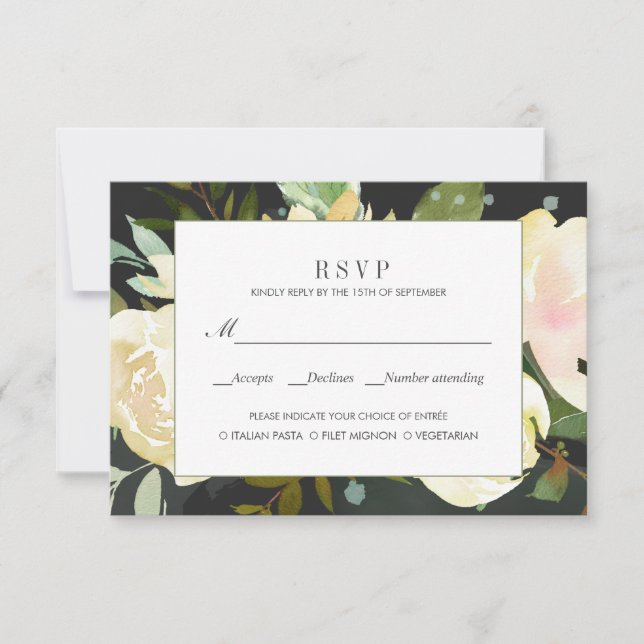Mariage biologique option repas mariage rsvp (Devant)