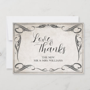 Mariage Black Art Déco vintage Merci