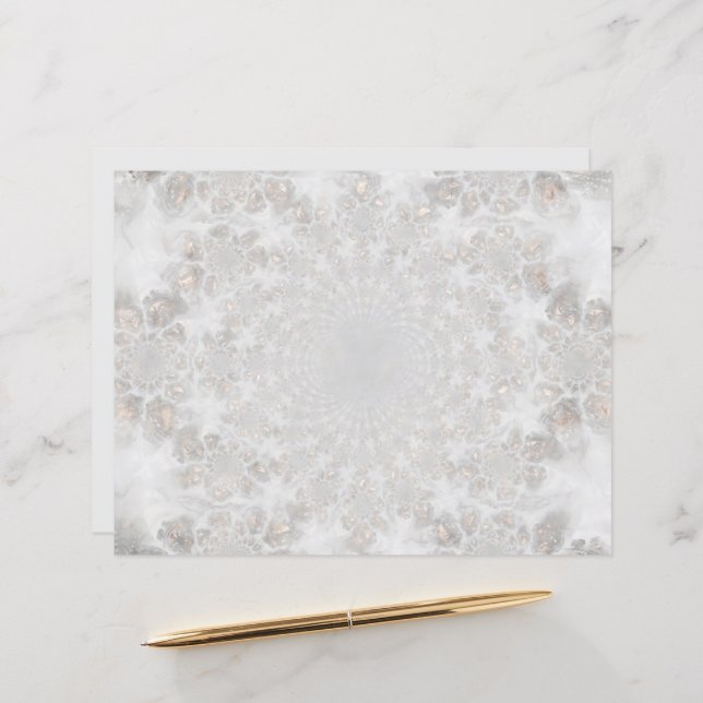 Mariage Blanc Argent Simple Élégant (Devant/Arrière en situation)