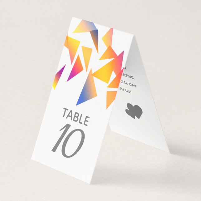 Mariage blanc Confetti multicolore Pastel (Front)