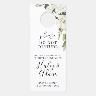 Mariage blanc Floral Guest Hôtel Affichette de por