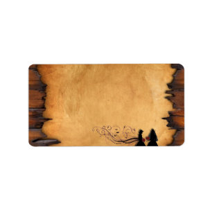 Mariage Blank Étiquettes de adresse des épouses de