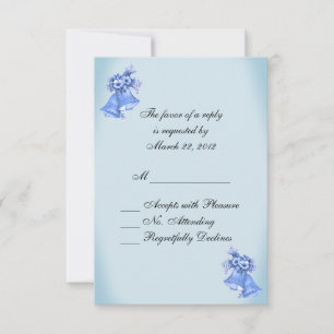 Mariage bleu Dainty Bells RSVP