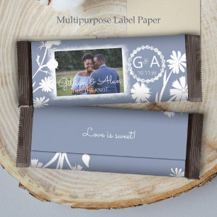 Mariage bleu gris Budget Photo Barre de bonbons