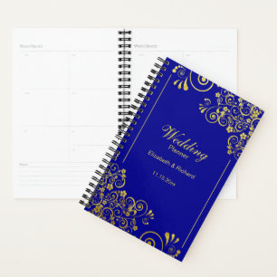 Mariage bleu marine Chic Gold Floral