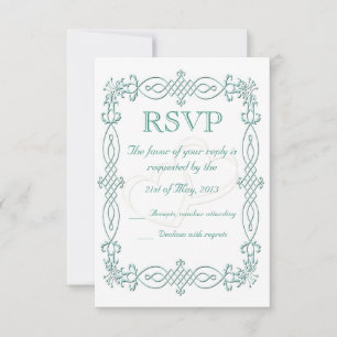 Mariage bleu RSVP