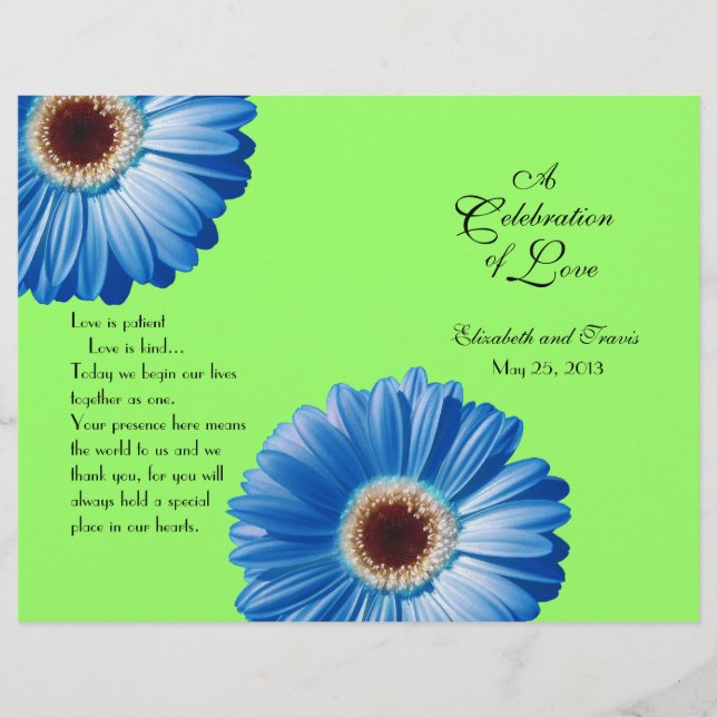 Mariage Blue Daisy/ Programme (Devant)