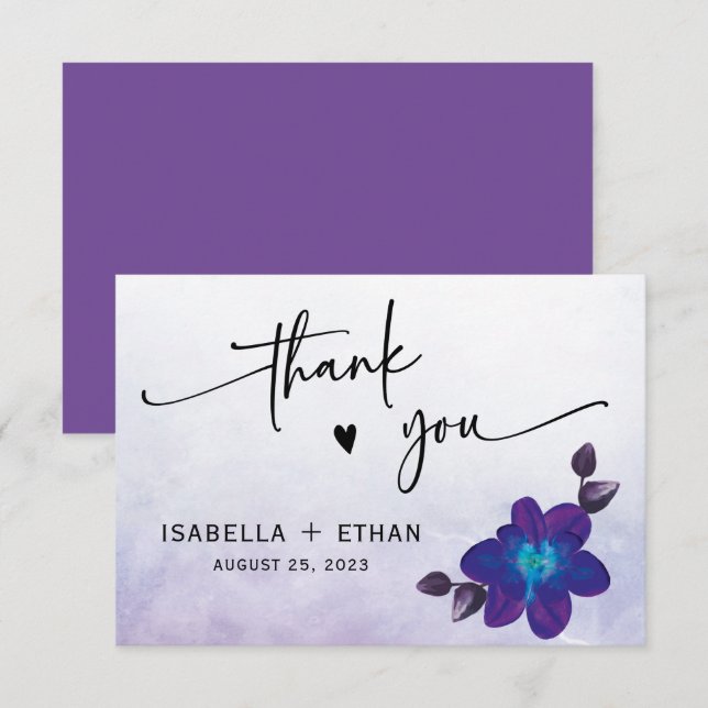 Mariage Blue Orchid (Devant / Derrière)