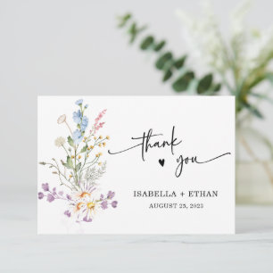 Mariage Bohème Fleur Sauvage Personnalisé