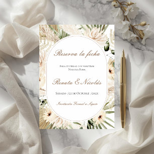Mariage Bohème Sauvegarder la Date