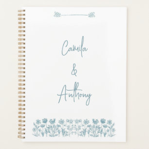 Mariage Boho Fleur sauvage bleu