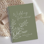 Mariage Boho Fleurs Vert Sage<br><div class="desc">Wedding planner de fleurs vertes Sage. Les articles correspondants pour compléter votre collection d'événements sont disponibles dans notre boutique Zazzle!</div>