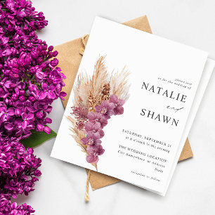 Mariage Boho Floral Purple Budget