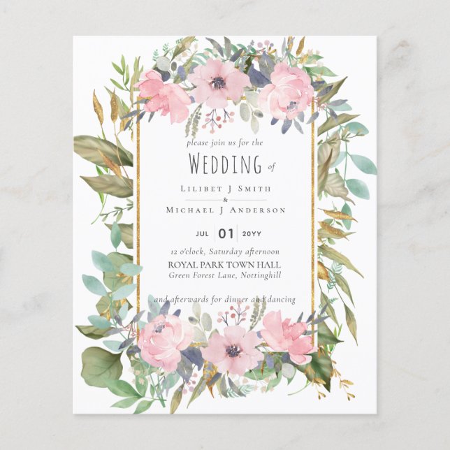 Mariage Boho rose pâle (Devant)
