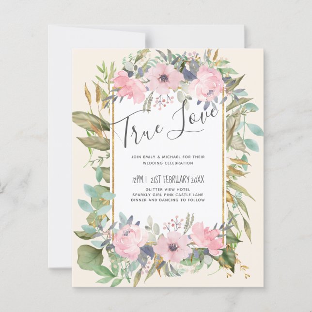 Mariage Boho rose pâle (Devant)