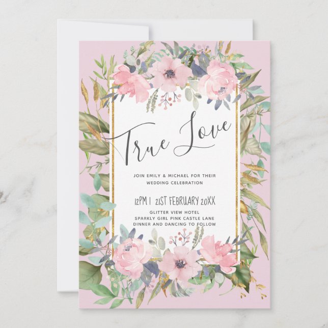 Mariage Boho rose pâle (Devant)