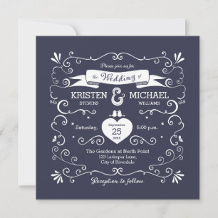 Mariage Boho Swirls (couleur Arrière - plan modifi