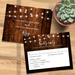 Mariage Bois Rustique et Guirlandes de Ficelle sur