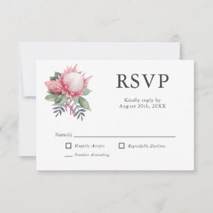 Mariage botanique du roi Protea RSVP