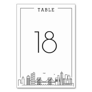 Mariage Brooklyn Numéro de table