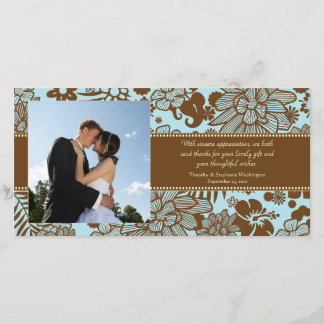 mariage Brown bleu blanc merci photo