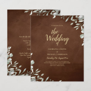 Mariage Brown vert automne hiver