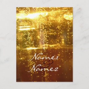 Mariage Bubbles Modèle de carte postale