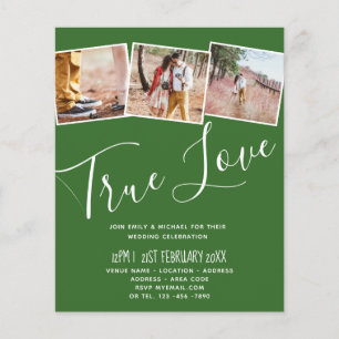 MARIAGE BUDGET Couleurs Vert Sage Olive Invitation