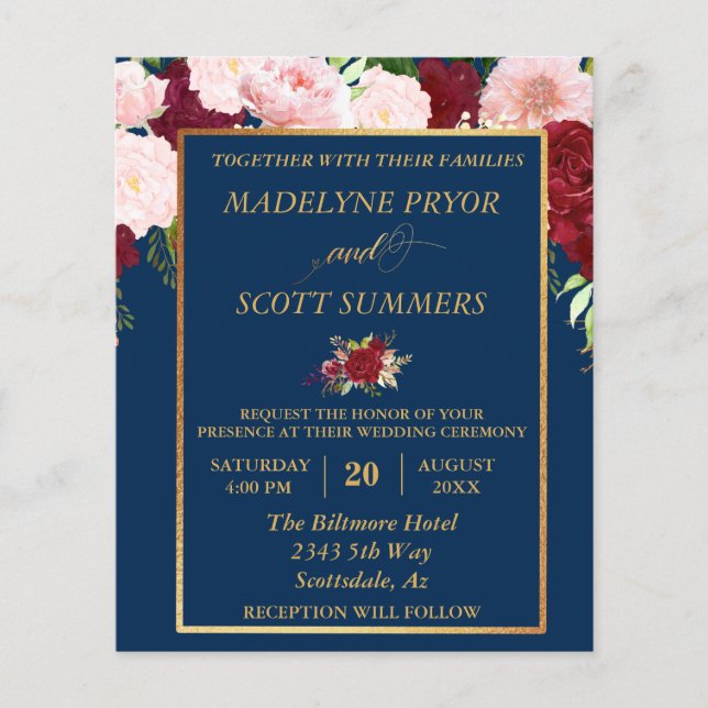 Mariage Budget de la marine Bourgogne Brousse Gold (Devant)