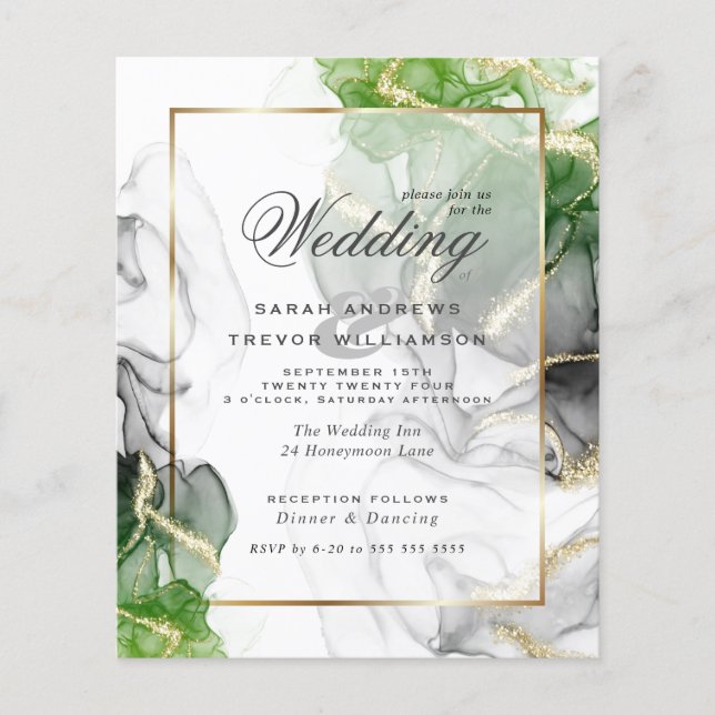 Mariage Budget Or Onyx Emerald Green Ink2 (Devant)