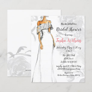 Mariage Budget Robe de douche nuptiale Invitation