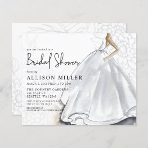 Mariage Budget Robe de douche nuptiale Invitation