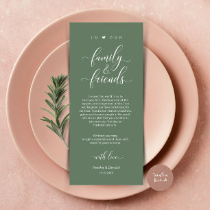 Mariage Cadre Merci Carte Classique Moderne